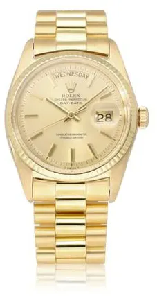 Rolex Day-Date 36 1803 36mm Yellow gold Champagne