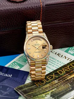 Rolex Day-Date 18338 Yellow gold and Diamond