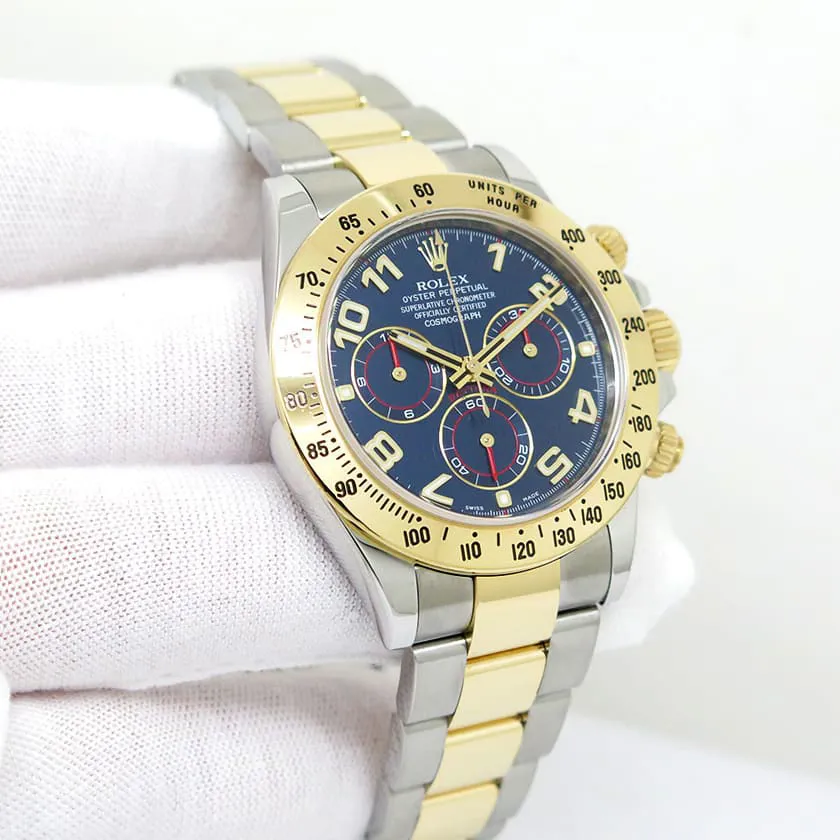 Rolex Daytona 116523-0045 40mm Yellow gold Blue