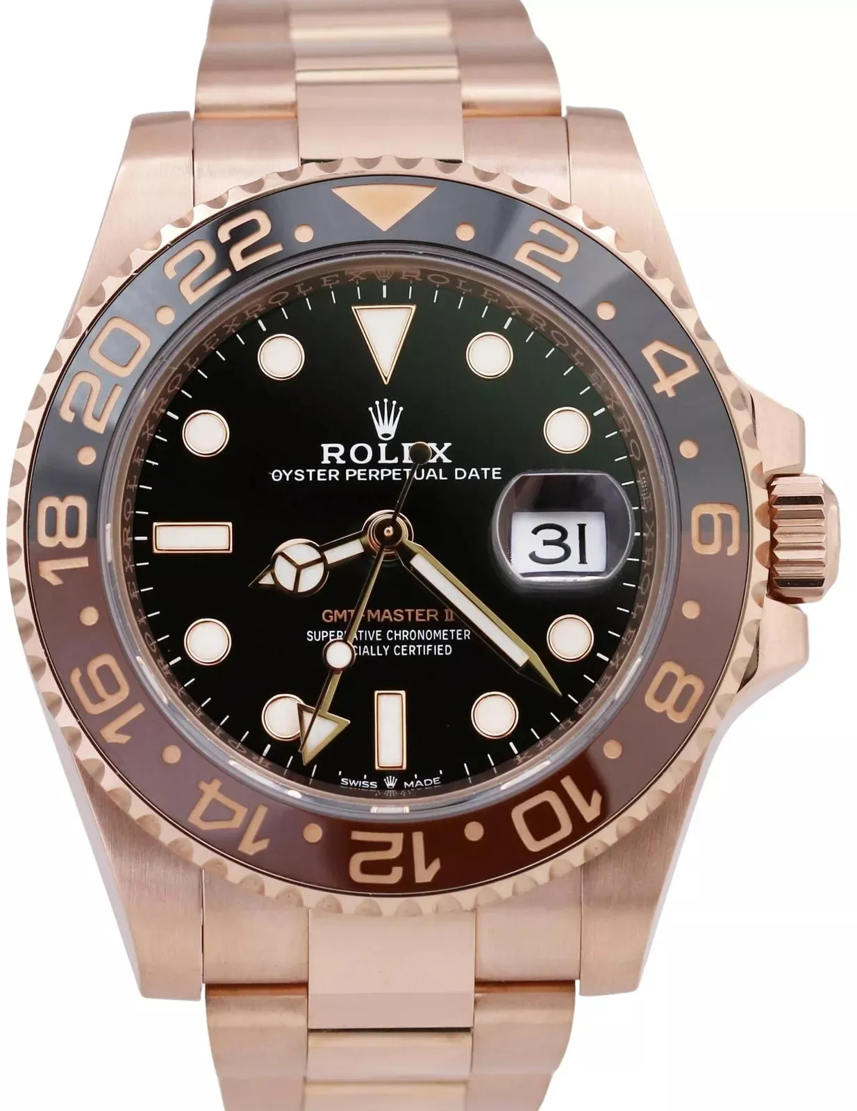 Rolex GMT-Master II 126715CHNR-0001 40mm Everose gold Black