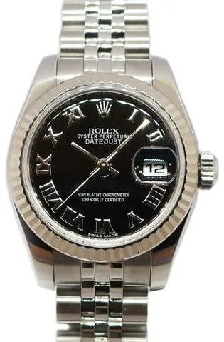 Rolex Lady-Datejust 179174 26mm Yellow gold and Stainless steel Black