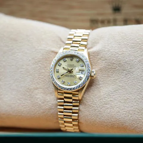 Rolex Lady-Datejust 69138 26mm Yellow gold Champagne 3