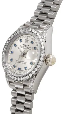 Rolex Lady-Datejust 69159 26mm White gold Silver 2