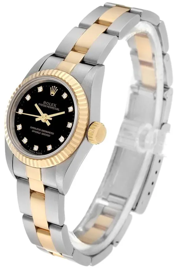 Rolex Oyster Perpetual 67193 24mm Stainless steel Black 1