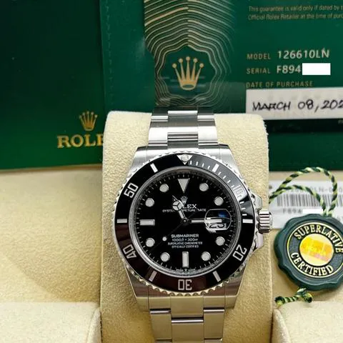 Rolex Submariner 126610 41mm Stainless steel Black