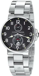 Ulysse Nardin Marine Chronometer 41mm 263-66-7/62 Stainless steel Black