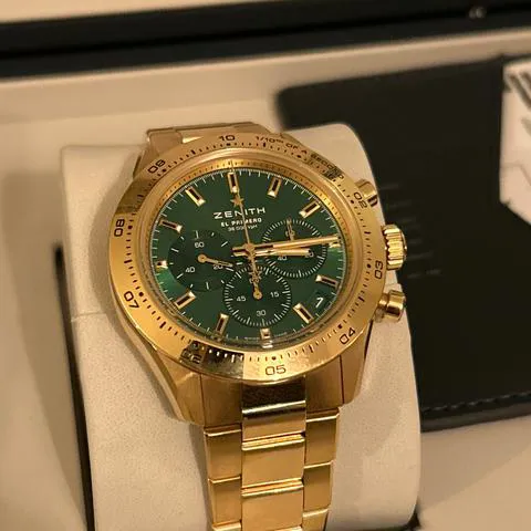 Zenith Chronomaster Sport 30.3100.3600/56.M3100 41mm Yellow gold Green 10