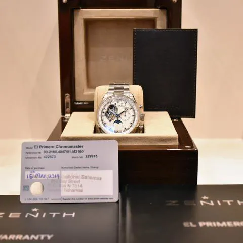 Zenith El Primero Chronomaster 03.2160.4047/01.M2160 45mm Stainless steel Silver