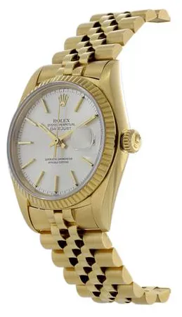 Rolex Datejust 36 16018 36mm Yellow gold Silver 1