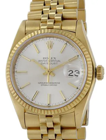 Rolex Datejust 36 16018 36mm Yellow gold Silver 2