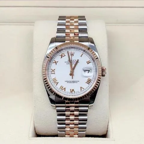 Rolex Datejust 36 116231 36mm Rose gold White