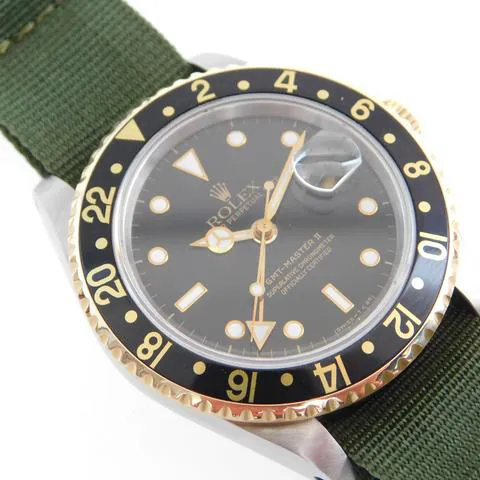 Rolex GMT-Master II 16713 40mm Yellow gold and Stainless steel Black