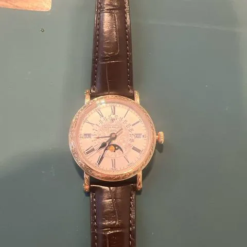 Patek Philippe Perpetual Calendar 5160R Rose gold Silver 5