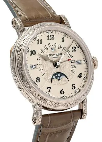 Patek Philippe Perpetual Calendar 5160/500G-001 38mm White gold Silver 1