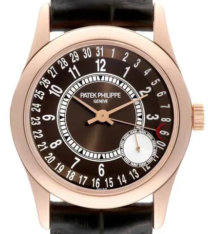 Patek Philippe Calatrava 6000R 37mm Rose gold Brown