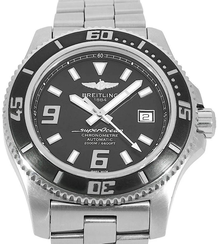 Breitling Superocean A17391 44mm Edelstahl Black