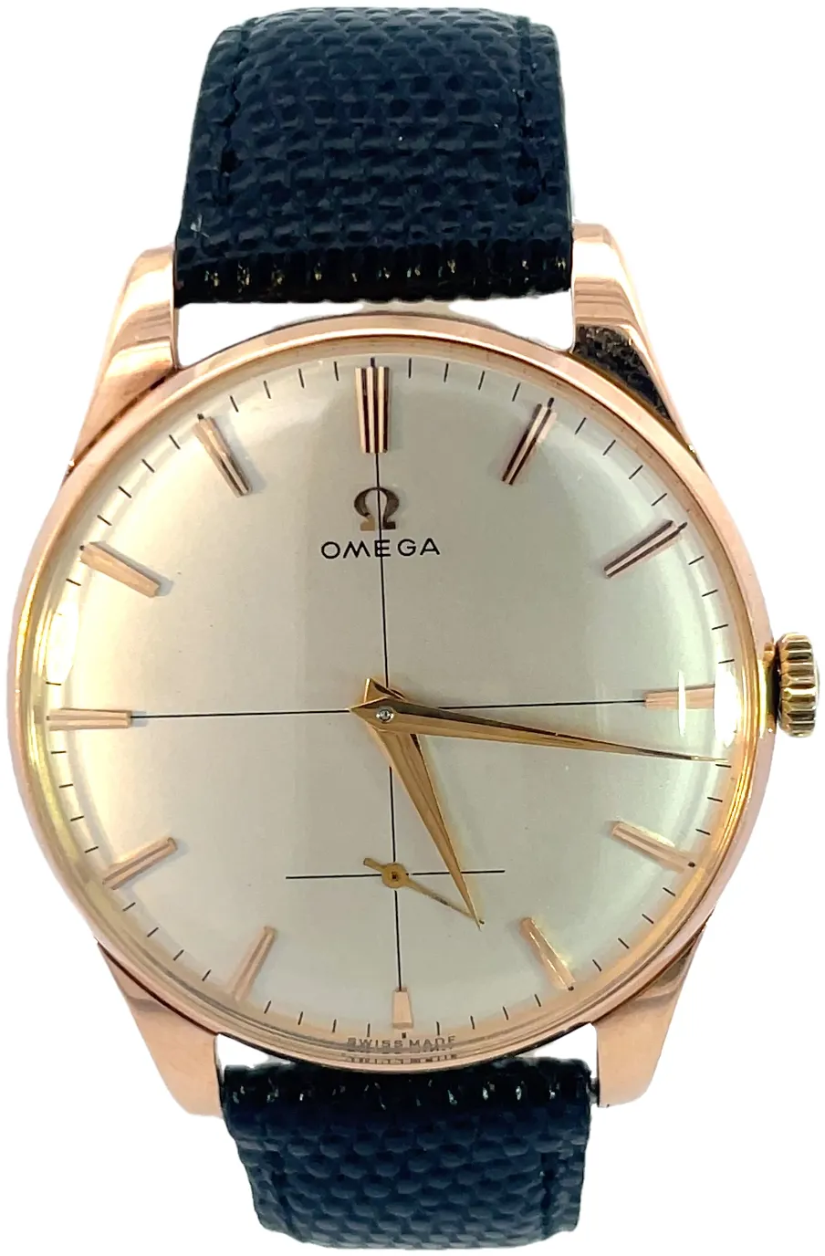 Omega Jumbo 1799 38.5mm Rose gold and 18k rose gold Silver