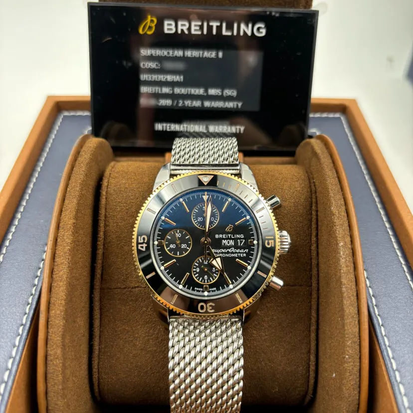 Breitling Superocean Heritage U13313121B1A1 44mm Rose gold and Stainless steel Black 7