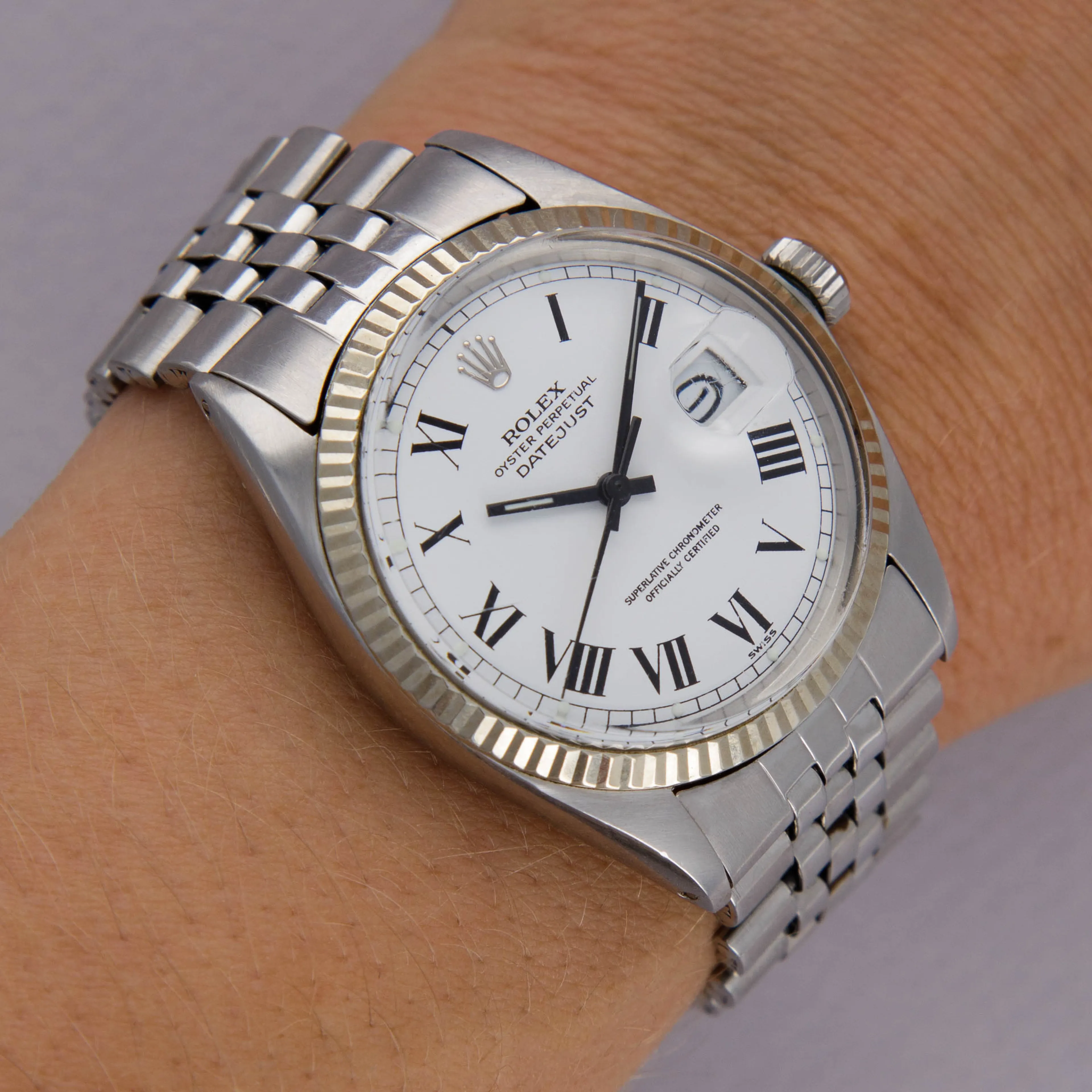 Rolex Datejust 1601 36mm Stainless steel White 16