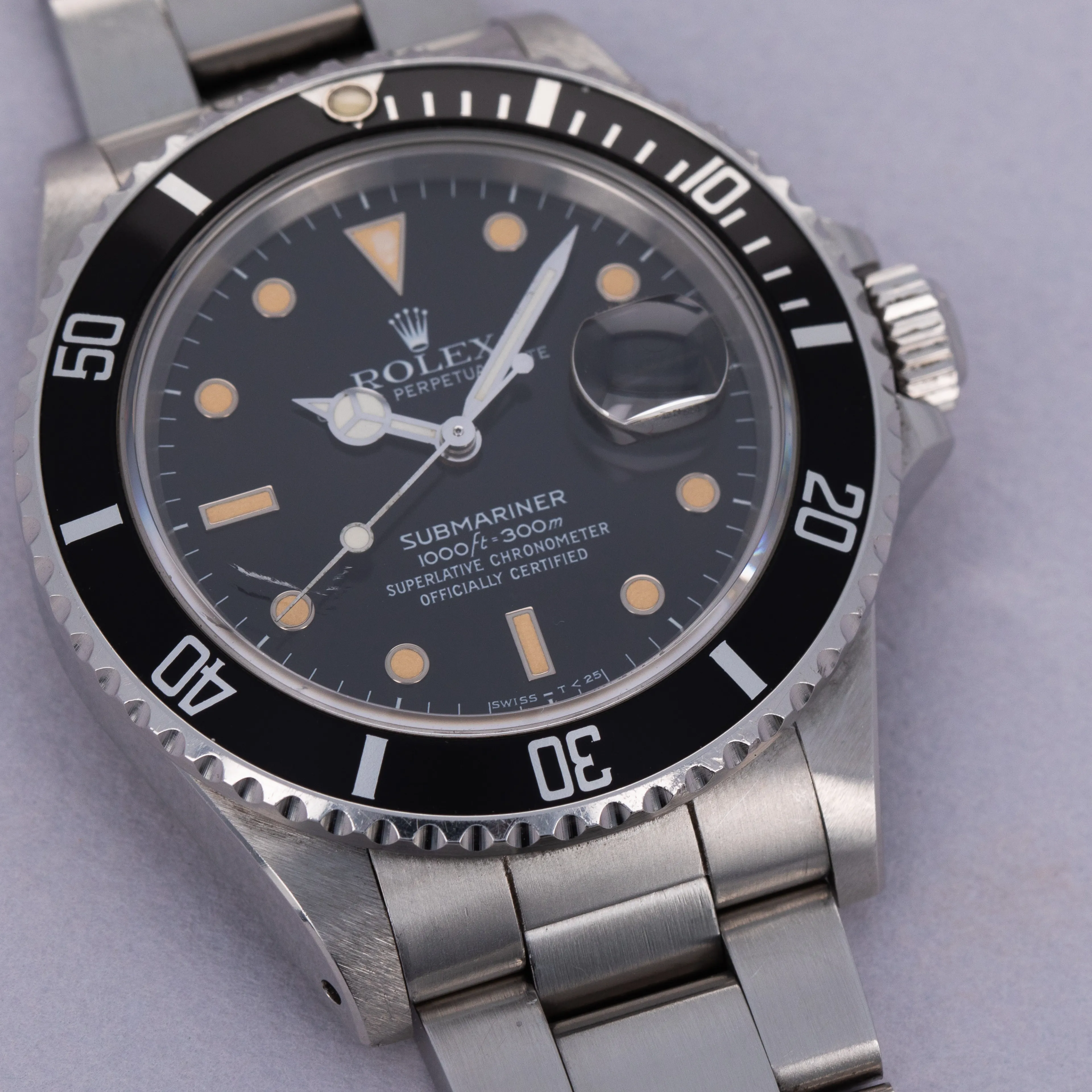 Rolex Submariner 16800 40mm Stainless steel Black 1