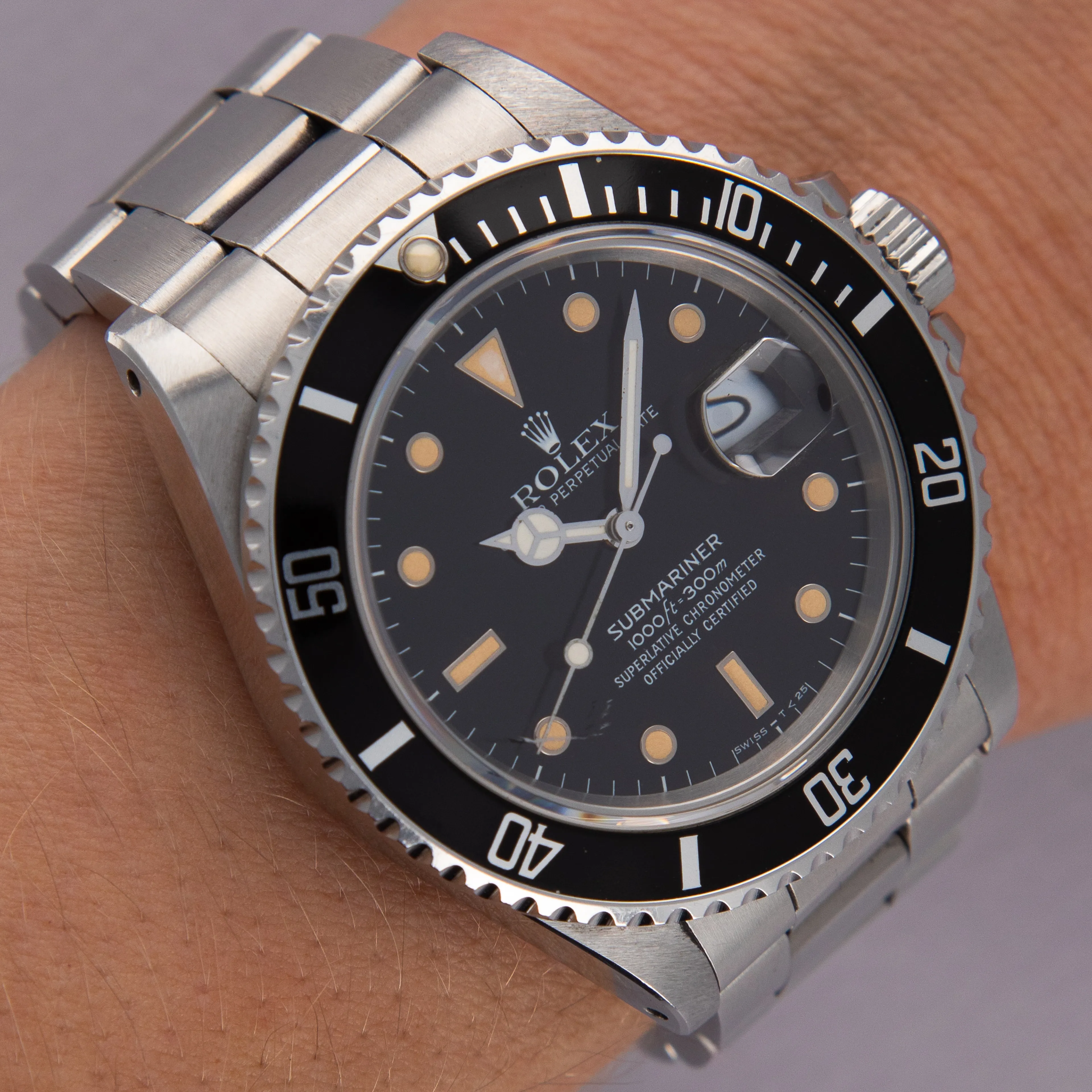 Rolex Submariner 16800 40mm Stainless steel Black 17