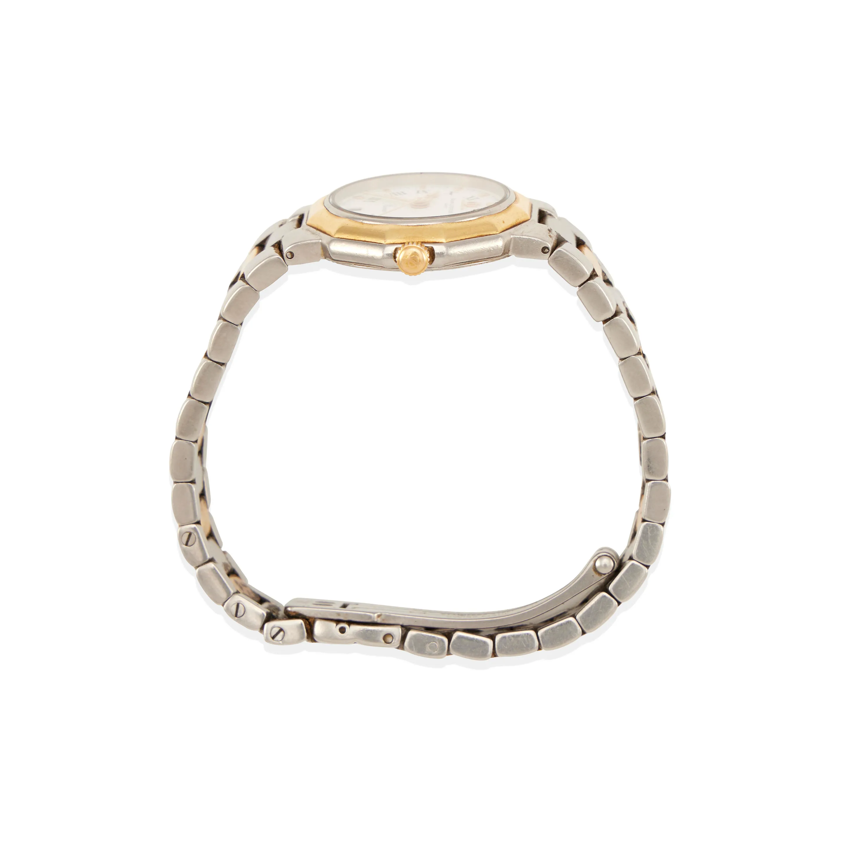 Baume & Mercier 24mm Stainless steel and 14k yellow gold White 1