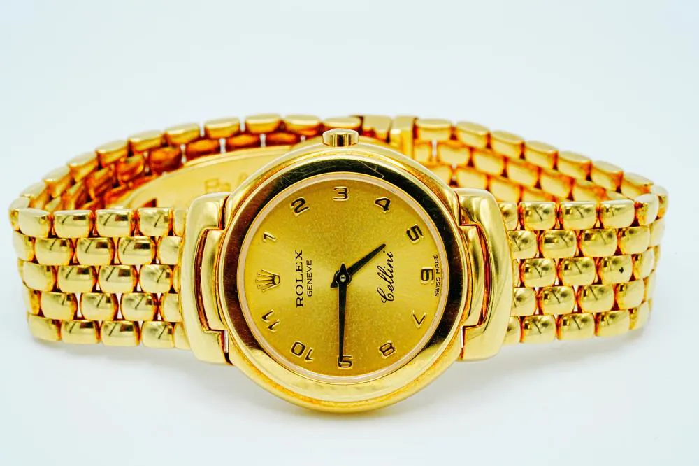 Rolex Cellini 6621 26mm Yellow gold Champagne