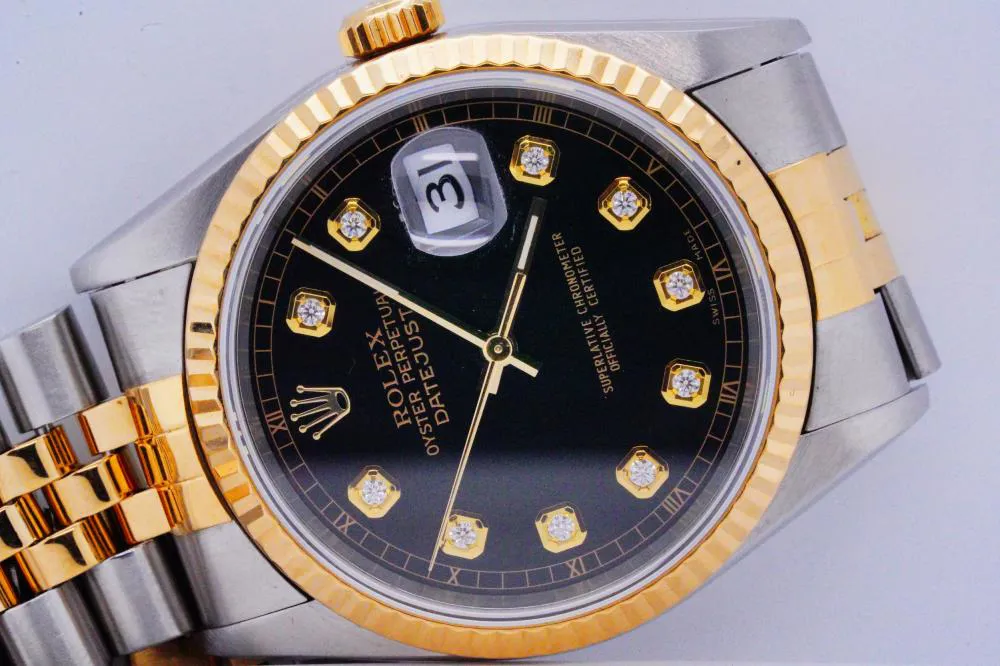 Rolex Datejust 36 16233 36mm Stainless steel and 18k yellow gold Black 6