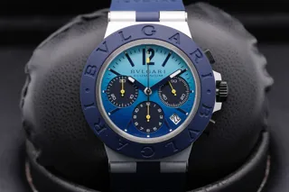 Bulgari Aluminium 10844 40mm Aluminium Blue