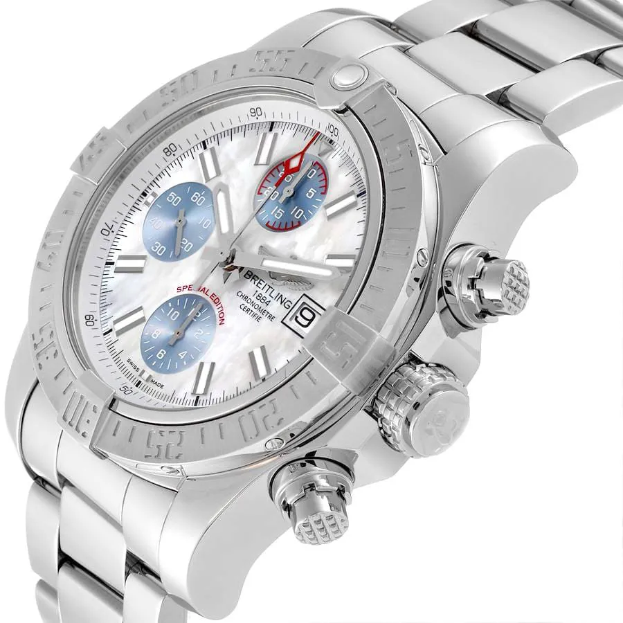 Breitling Avenger A13381 43mm Stainless steel Mother-of-pearl 1