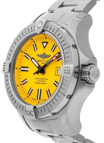 Breitling Avenger A17319101I1A1 45mm Stainless steel Yellow 1