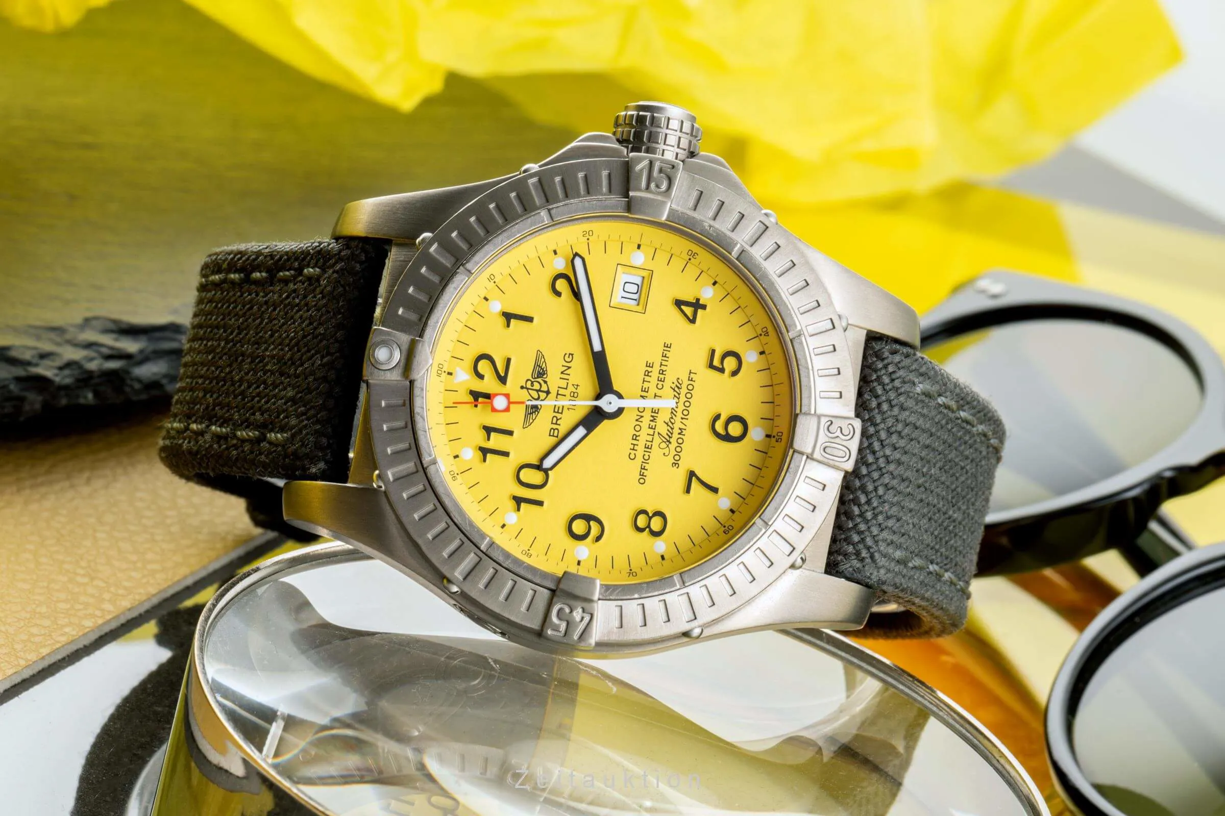 Breitling Avenger E17370 44mm Titanium Yellow 1