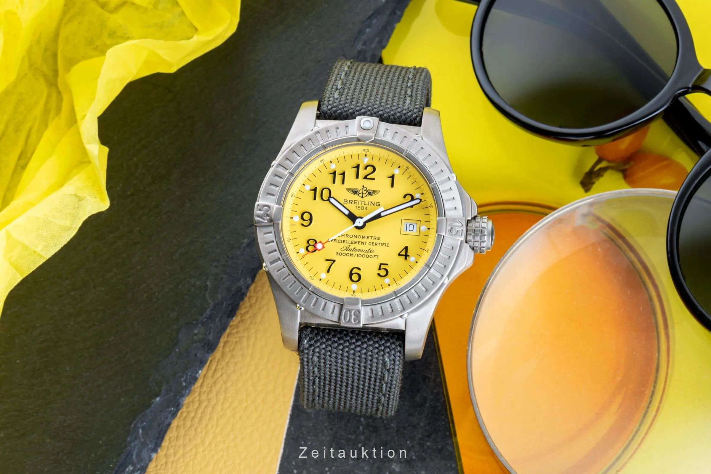 Breitling Avenger E17370 44mm Titanium Yellow 2