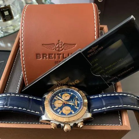 Breitling Chronomat CB0110121C1P2 44mm Yellow gold and Stainless steel Blue