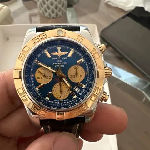 Breitling Chronomat CB0110121C1P2 44mm Yellow gold and Stainless steel Blue 14