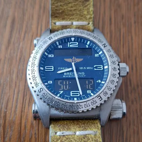 Breitling Emergency E56321 43mm Titanium Blue