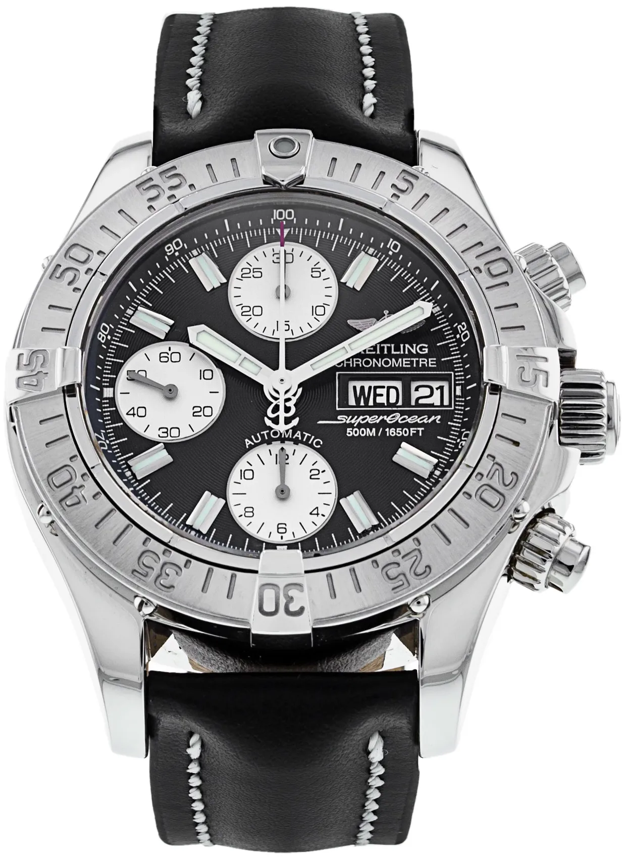 Breitling Superocean A13340 42mm Stainless steel Black Baton