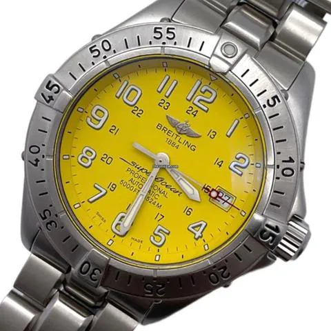 Breitling Superocean A17045 41mm Stainless steel Yellow