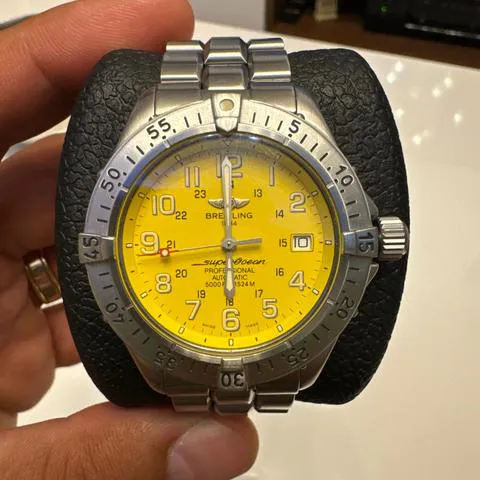 Breitling Superocean A17045 41mm Stainless steel Yellow 7