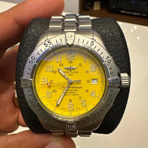 Breitling Superocean A17045 41mm Stainless steel Yellow 8