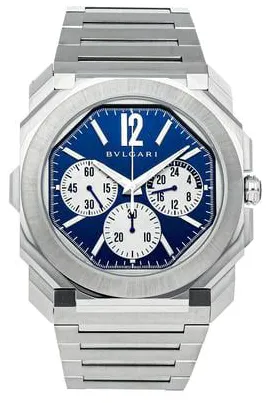 Bulgari Octo 103467 43mm Stainless steel Blue