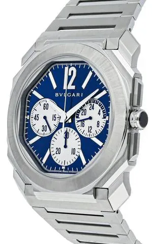 Bulgari Octo 103467 43mm Stainless steel Blue 1