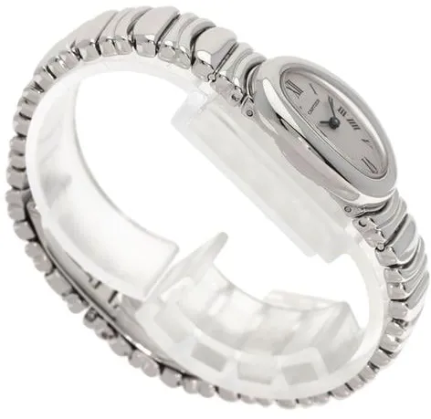 Cartier Baignoire 2369 18mm White gold White