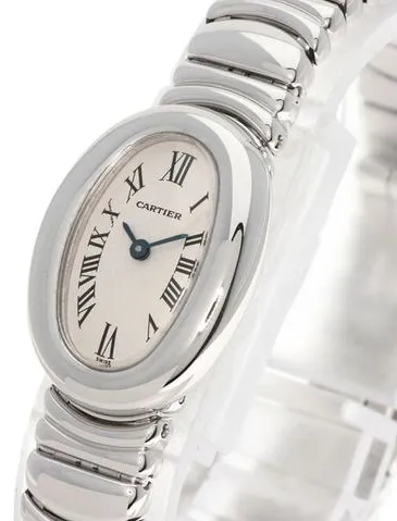 Cartier Baignoire 2369 18mm White gold White 1