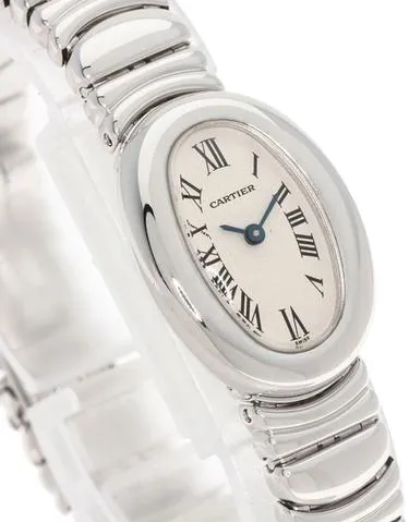 Cartier Baignoire 2369 18mm White gold White 2