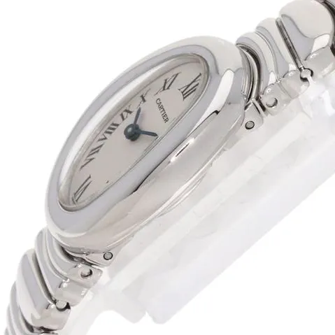 Cartier Baignoire 18mm White gold White 4