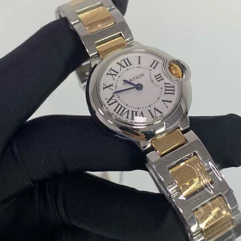 Cartier Ballon Bleu 28mm W69007Z3 28mm Yellow gold and Stainless steel Silver 2