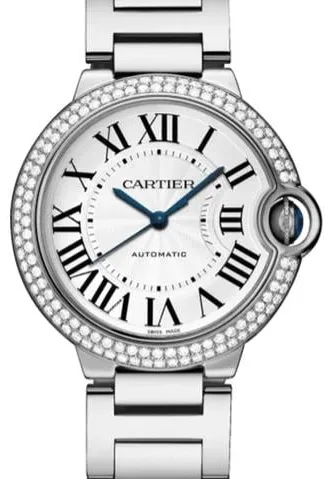 Cartier Ballon Bleu 36mm WE9006Z3 36mm White gold Silver