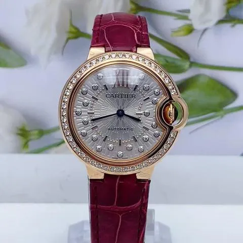 Cartier Ballon Bleu de Cartier WJBB0080 33mm Rose gold Silver