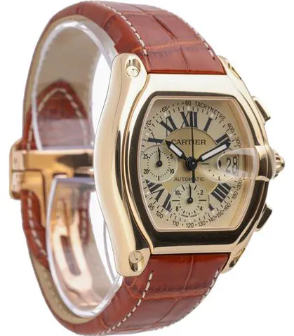 Cartier Roadster 2619 48mm Yellow gold Champagne 3